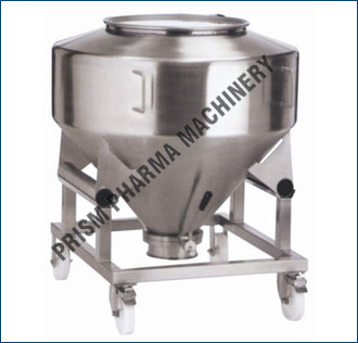 Round IBC Bin with trolley